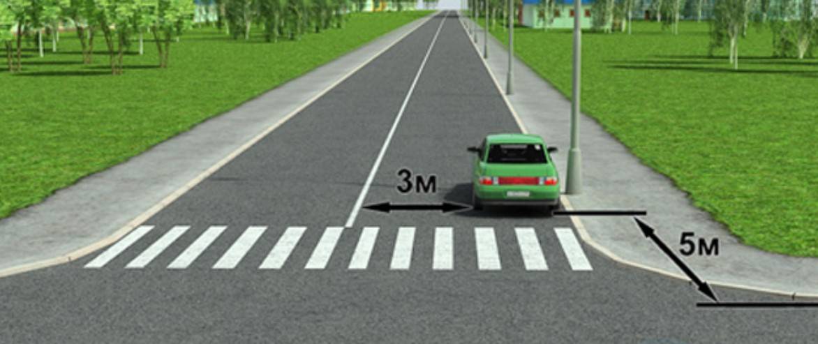 Сколько метров нужно парковаться от пешеходного перехода